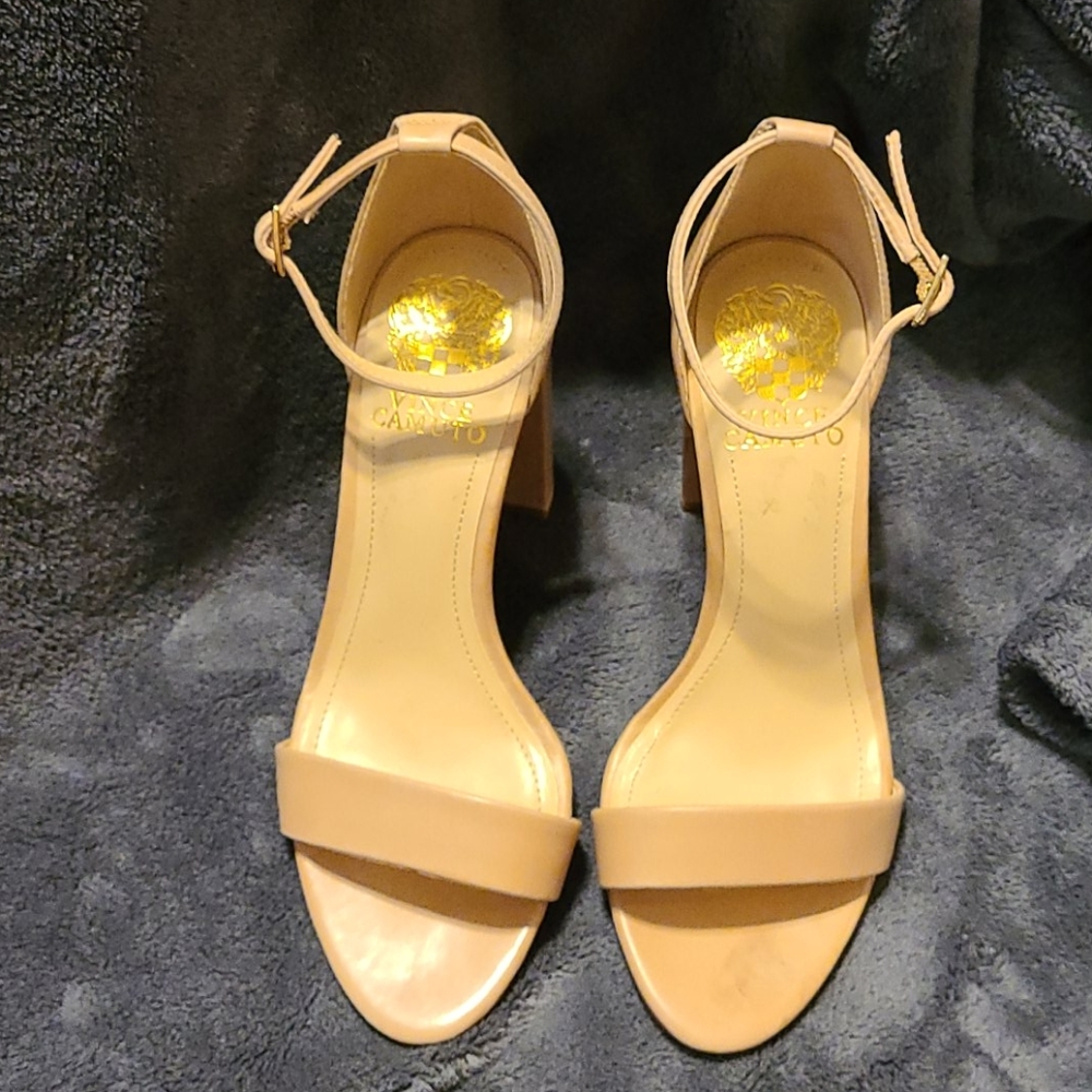 Vince Caputo Corlina Ankle Strap Block Heels